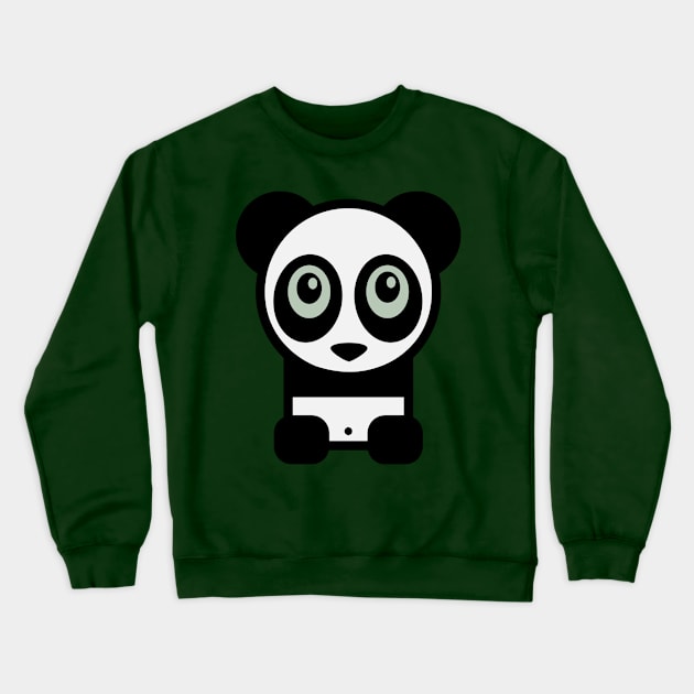 Baby Panda Crewneck Sweatshirt by mrninja13